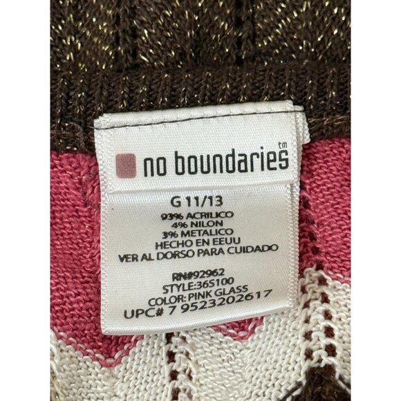 Vintage No Boundaries Y2K Spaghetti Strap Knit Fitted Sweater Cami Sz 11/13 USA - Picture 5 of 7